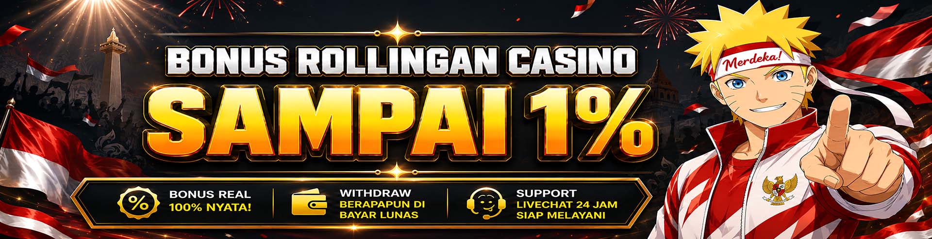Bonus Casino 1%